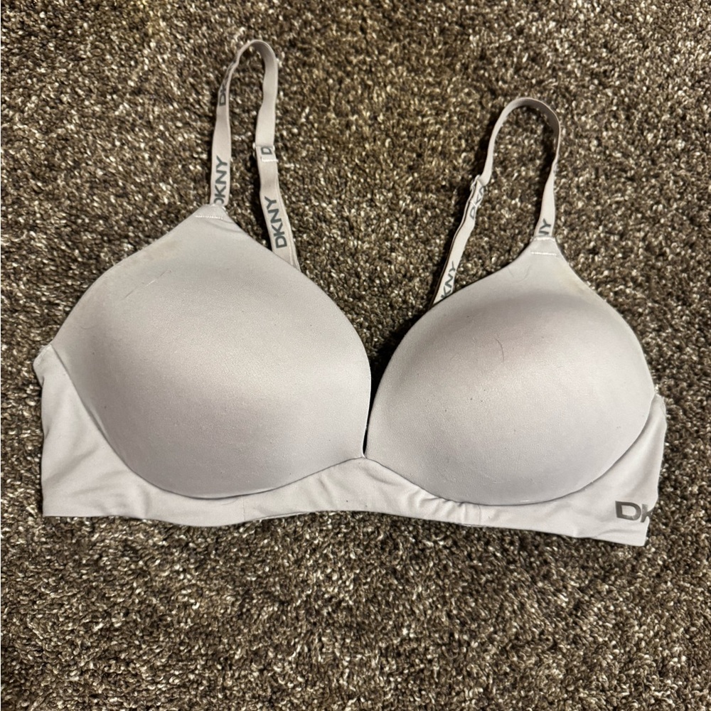 (3 for $15) DKNY Women's Light Gray Bra